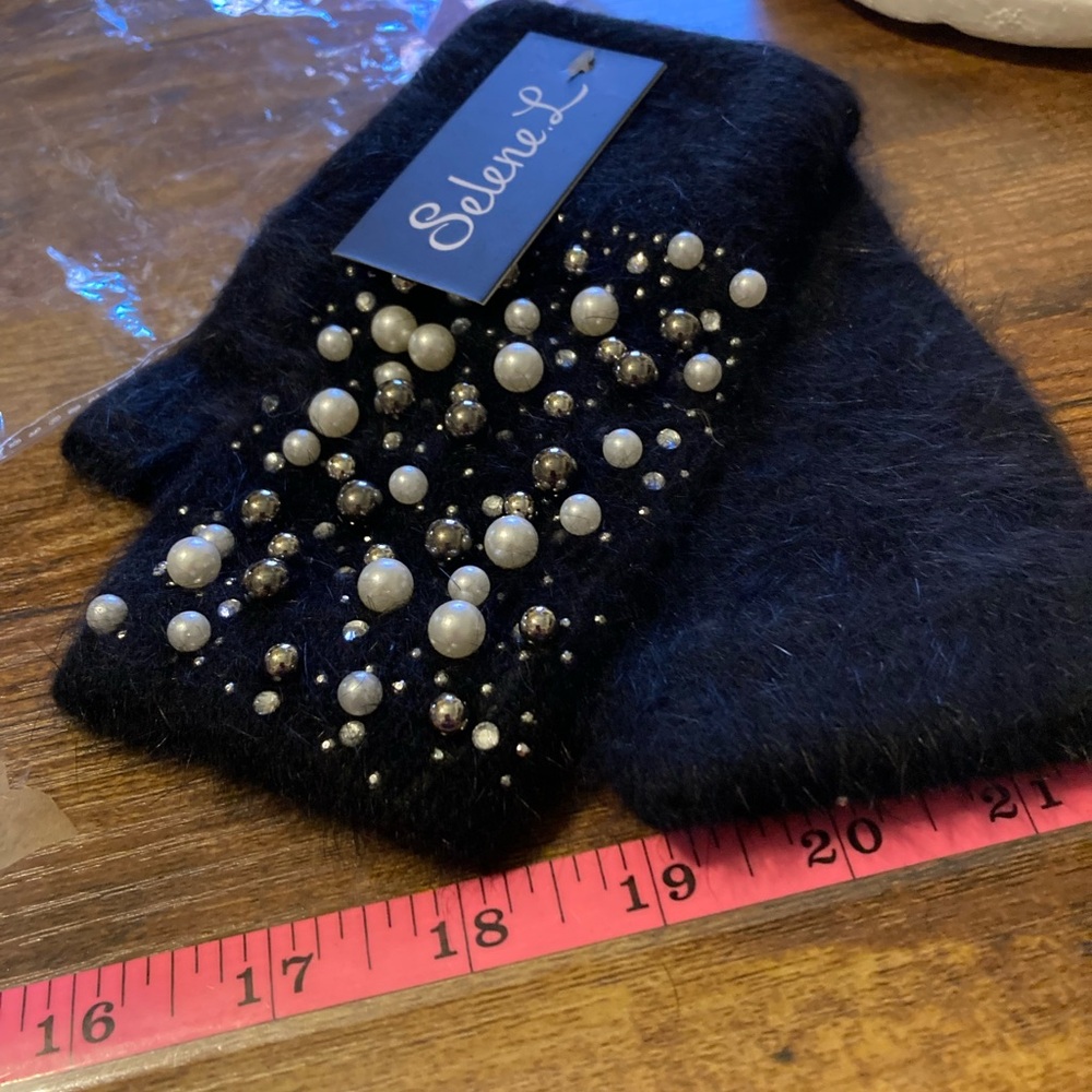 Selene L fingerless winter mittens/gloves - Picture 2 of 7
